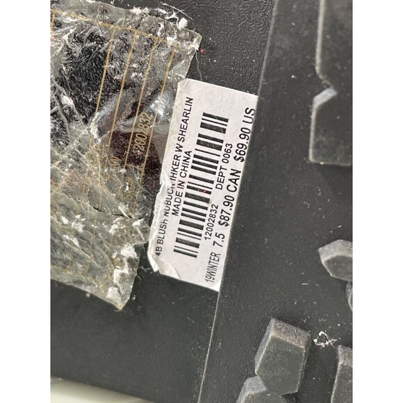 Torrid Shearling Hiker Ankle Bootie Size 7.5 Lace Up Almond Toe Shoes Blush Pink - Picture 7 of 12